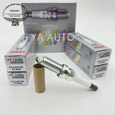4xSpark Plug NGK 91899 DILKAR7Q8 For SUBARU CROSSTREK FORESTER 2019-2024 2.5L H4 - Image 1 of 2
