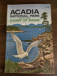 Acadia National Park Golden Regional Guide Maine Vintage 1968 - Picture 1 of 5
