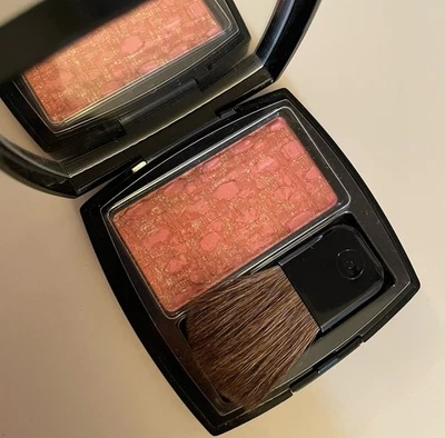 CHANEL LES TISSAGES De Chanel Rubor Efecto Dúo Tweed en 70 Brun Rose Nuevo en Caja Foto 1 de 4