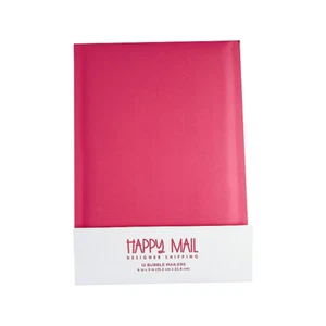 Happy Mail 6" x 9" Self-Sealing Bubble Mailer, Rose, Dozen Pack - Picture 1 of 3