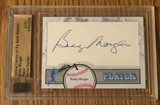 BOBBY MORGAN 2012 Famous Fabrics Ink Big Apple AUTO - BROOKLYN DODGERS (#1/1)