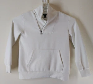 Forever 21 Men's Sweater M White Athletic Casual Wear Long Sleeve Zipper V-Neck - Picture 1 of 12