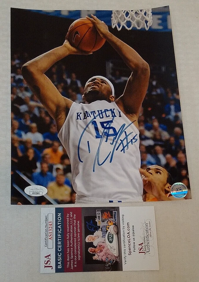 Foto autografiada firmada por Demarcus Cousins 8x10 Kentucky NBA baloncesto certificado de autenticidad JSA Foto 1 de 1