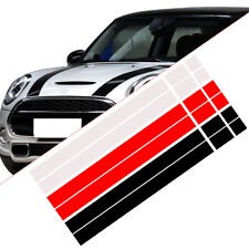 2pc Bonnet Stripes Hood Decal Cover Sticker Fit For MINI Cooper R50 R53 R56 S ht
