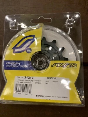 SUNSTAR 31213 13T Steel Countershaft Front Sprocket For Honda CRF250R 2004-2017 - Image 1 of 2