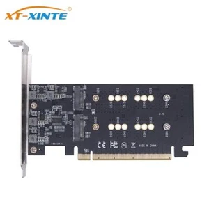 2/4 Split 2242 Adapter Key 4*32Gbps M M.2 Array Bays Card Bifurcation to NVME - Picture 1 of 8
