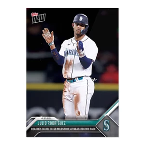 Julio Rodriguez 30 HRs 30 SBs - 2023 MLB TOPPS NOW Card 163 - Picture 1 of 2
