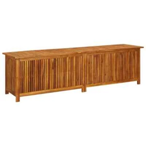 NNEVL Garden Storage Box 200x50x58 cm Solid Wood Acacia - Picture 1 of 5