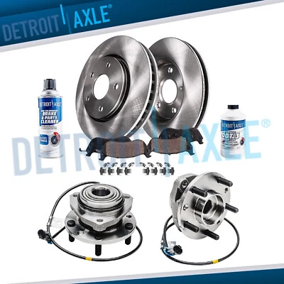 Front Wheel Bearings + Brake Rotors for S10 Blazer GMC Jimmy Sonoma Hombre 4WD - Image 1 of 4