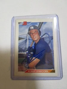 SIGNED AUTOGRAPHED Robert Eenhoorn 1992 Bowman New York Yankees Baseball Card #2 - Picture 1 of 1