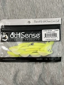 6th Sense Clobber Minnow 2" Chatreuse Minnow Save $$’s Combine Multiple Orders - Picture 1 of 3