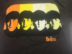 The Beatles T-Shirt braun Jon Paul George Ringo Faces - Bild 1 von 4