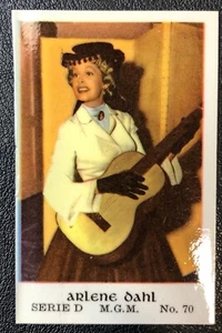 Arlene Dahl 1952 Dutch Gum TV Movie Star Trading Card RARE! - Picture 1 of 2