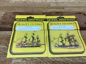 MODEL SHIPWAYS MS0416 Gun port Hinges 13M - NOS -Set Of 2 Packs - Picture 1 of 2