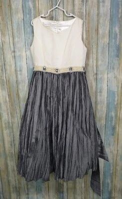 Vestido formal Cenicienta niñas talla 10 disfraz perla pedrería Foto 1 de 4