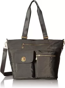 $138 Baggallini Hong Kong Laptop Tote Travel Bag Water-Resistant Nylon Crossbody - Picture 1 of 21