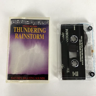 Thundering Rainstorm Natural Stress Relief (Cassette, 1991, Silver Bells Music) - Image 1 of 2