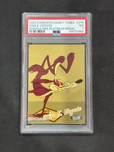 2024 Upper Deck Fleer Retro Wile Coyote Ultra Platinum Medallion U16, /100 PSA 7 - Picture 1 of 2