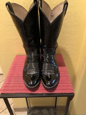 Gorgeous TONY LLAMA Patent Leather Mens Boots. Sz.9.5D. $1850 GLD LABEL. RARE!! - Image 1 of 4