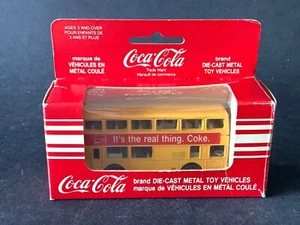 Autobús vintage Brand Die Cast Irwin juguete de dos pisos Coca-Cola (DA69-6R19/6)-3 - Imagen 1 de 8