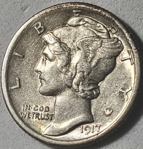 1917 P Mercury Dime FB *FULL SPLIT BANDS* MORE GREAT COINS & BARGAINS! COME SEE! Cover