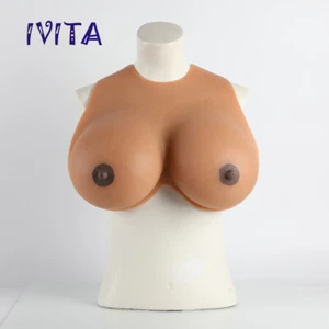 IVITA H Cup Große Brüste TG Crossdresser Braun Silikonbrüste 9XL False Brüste - Bild 1 von 13