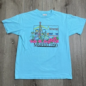 Vintage Maifest 1990 Leavenworth Shirt Womens Large Shirt Made In The USA - Picture 1 of 7