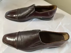 Men’s 9.5M Cuoio Italian Dress Toe-Cap Shoes - Picture 1 of 6