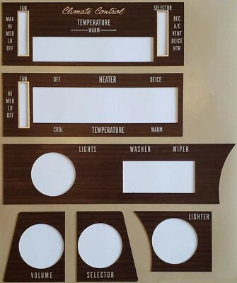 Buick GS/GSX/Skyl 1970-72 reproducción auténtica juego de granos de madera (se adapta a biseles OEM) Foto 1 de 4