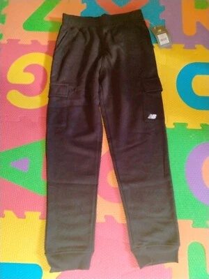Pantalones deportivos New Balance bolsillos laterales para niños M 10-12 negros nuevos con etiqueta Foto 1 de 4