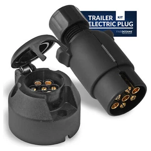Adaptador y enchufe de remolque redondo de 7 vías Five Oceans - FO2354-C1 - Imagen 1 de 8
