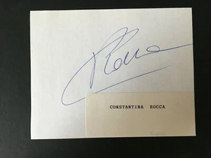 CONSTANTINO ROCCA - POPULAR ITALIAN GOLFER - SIGNED ALBUM PAGE - Picture 1 of 1