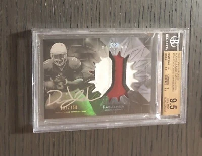 2015 Topps Diamond DAVID JOHNSON RC Rookie Patch On-Card Auto SP/150 BGS 9.5 Gem - Image 1 of 2