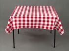 25 pack 54" x 54" Square Overlay checkered Tablecloth100% polyester Restaurant