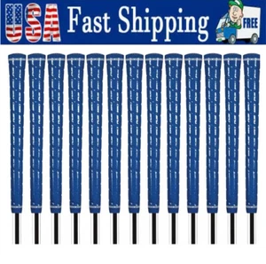13Pcs Blue Golf Grip Club Grip Tour Wrap High-Tack Durability Grip Rubber Girp - Picture 1 of 11