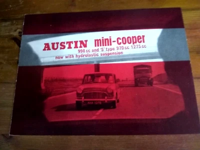 AUSTIN MINI COOPER S MK1 SALES BROCHURE, CIRCA 1964, 998 COOPER, 970S, 1275S - Image 1 of 3