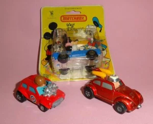 LESNEY MATCHBOX LOTx3 WALT DISNEY MINNIE MOUSE WD-4 MINI-HA-HA &FLYING BUG 1970s - Picture 1 of 11