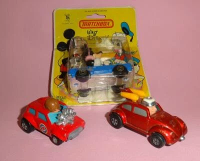 LESNEY MATCHBOX LOTx3 WALT DISNEY MINNIE MOUSE WD-4 MINI-HA-HA &FLYING BUG 1970s - Image 1 of 4