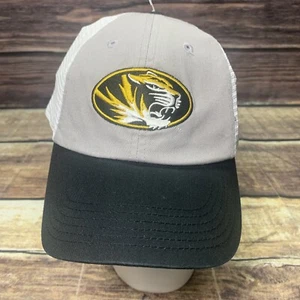 Gorra ajustable Missouri Tigers Mizzou sombrero negro gris malla blanca correa ajustable - Imagen 1 de 7