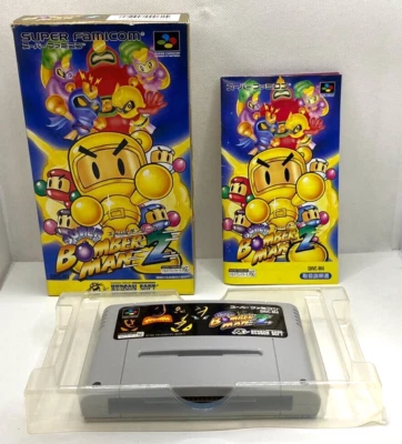 Super Bomberman 2 Nintendo SUPER FAMICOM Hudson with box and manual SHVC-M4 Used - Image 1 of 4