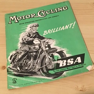 MOTOR CYCLING Vintage Motorcycle Bike, Scooter Magazine Jan 5th 1956 - Imagen 1 de 1
