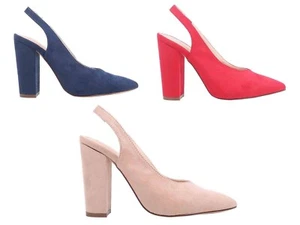 Honda sin cordones de punta cerrada de 3 colores solo para mujeres de 4” tacones gruesos cubanos - Imagen 1 de 16