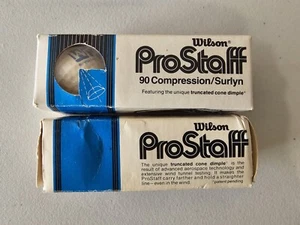 Vintage Wilson ProStaff 90 Compression/Surlyn Golf Balls 3 per Sleeve x 2 Sleeve - Picture 1 of 1