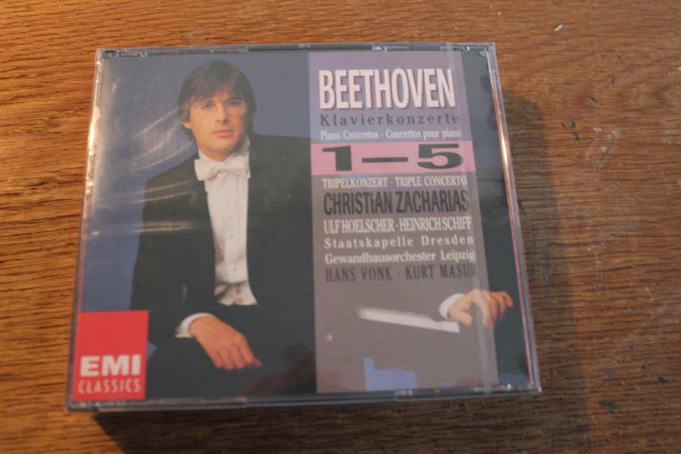 Beethoven - Klavierkonzert 1-5 Tripelkonzert [3 CD Box] EMI NEU OVP Zacharias  - Bild 1 von 1