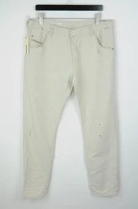 Diesel D. N. a.Krayver Regular Slim-Carrot 0828f Vaqueros Hombre W36/L32 Lino - Imagen 1 de 9