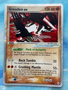 GROUDON ex Holo RARE Hidden Legends 93/101 Pokemon Card - NEVER PLAYED - Picture 1 of 2