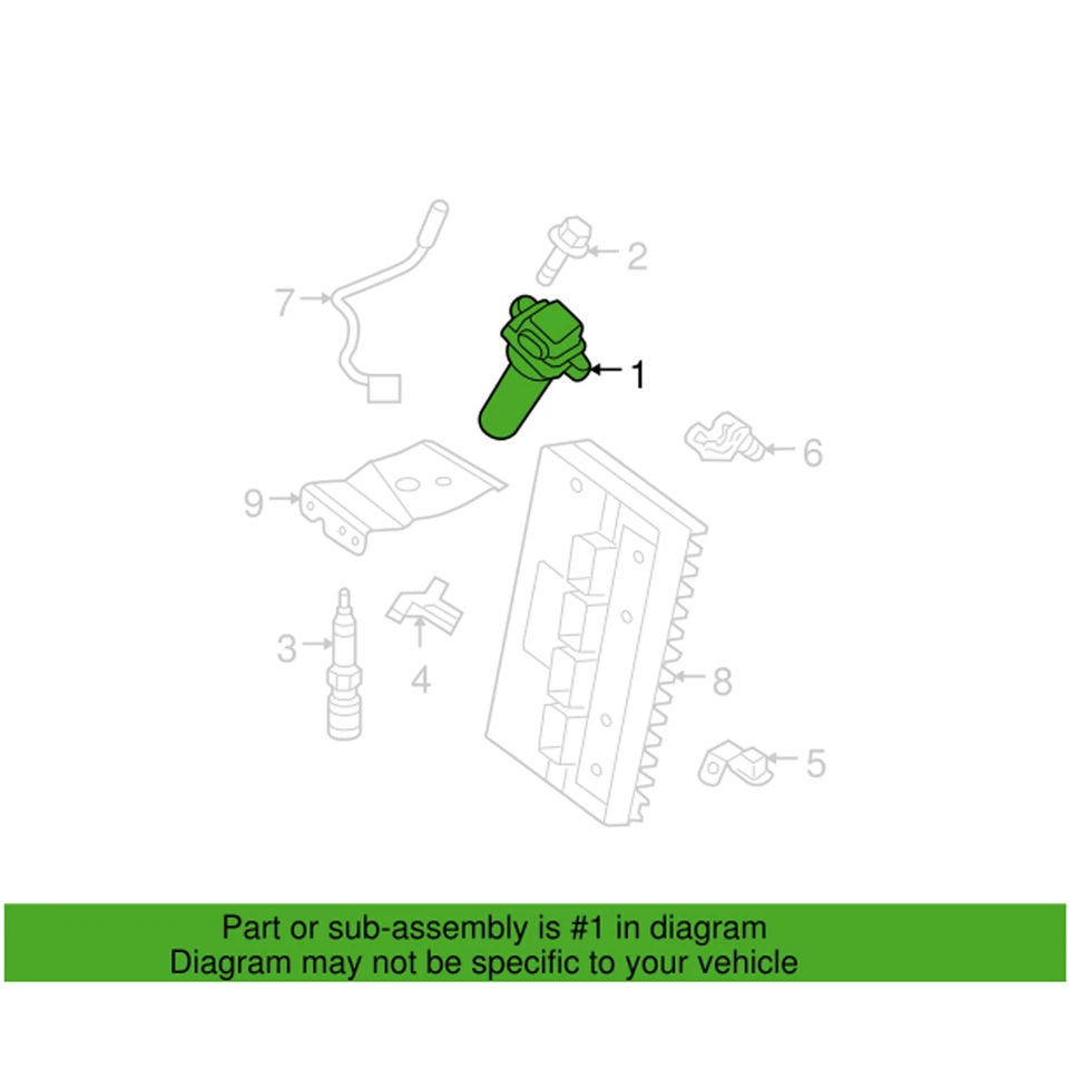 Genuine OEM Mopar Ignition Coil For Chrysler Sebring Dodge Nitro V6 04606869AD - Image 1 of 1