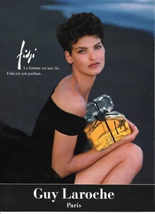 Linda Evangelista Guy Laroche Advertising 1990 Italian Magazine Advertising 30x23 - Picture 1 of 1