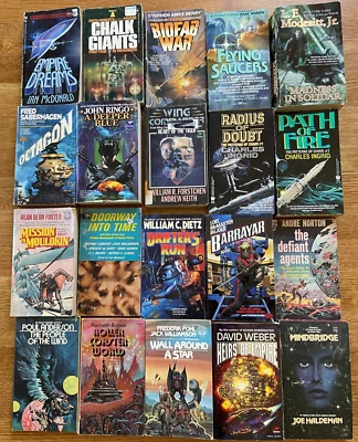 10X All Science Fiction Scifi Random Mix Paperback Books Vintage 1960s+ Lot Foto 1 de 4