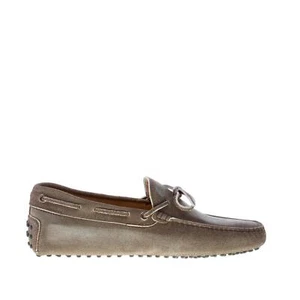 TOD'S Herrenschuhe Mokassin Gummi Wildleder Brombeerkopf Delavé mit Schnürung - Bild 1 von 8